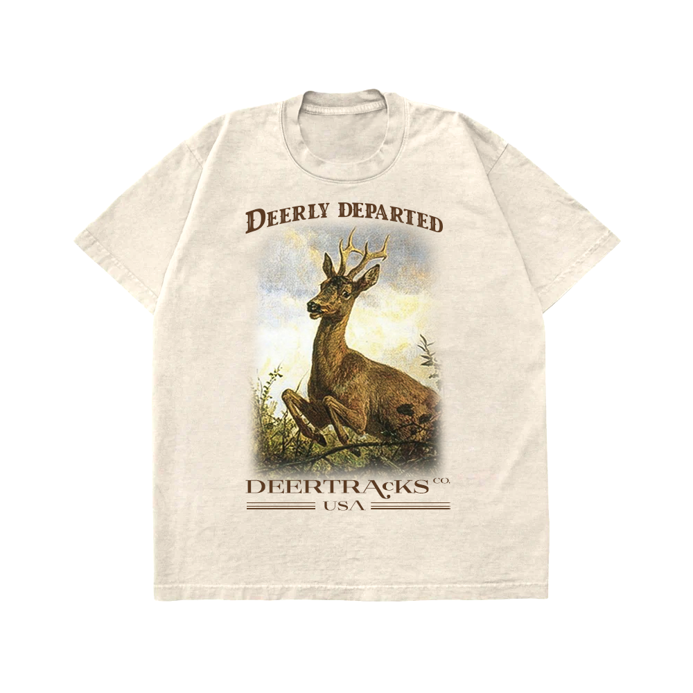 "Deerly" T-shirt - Cream