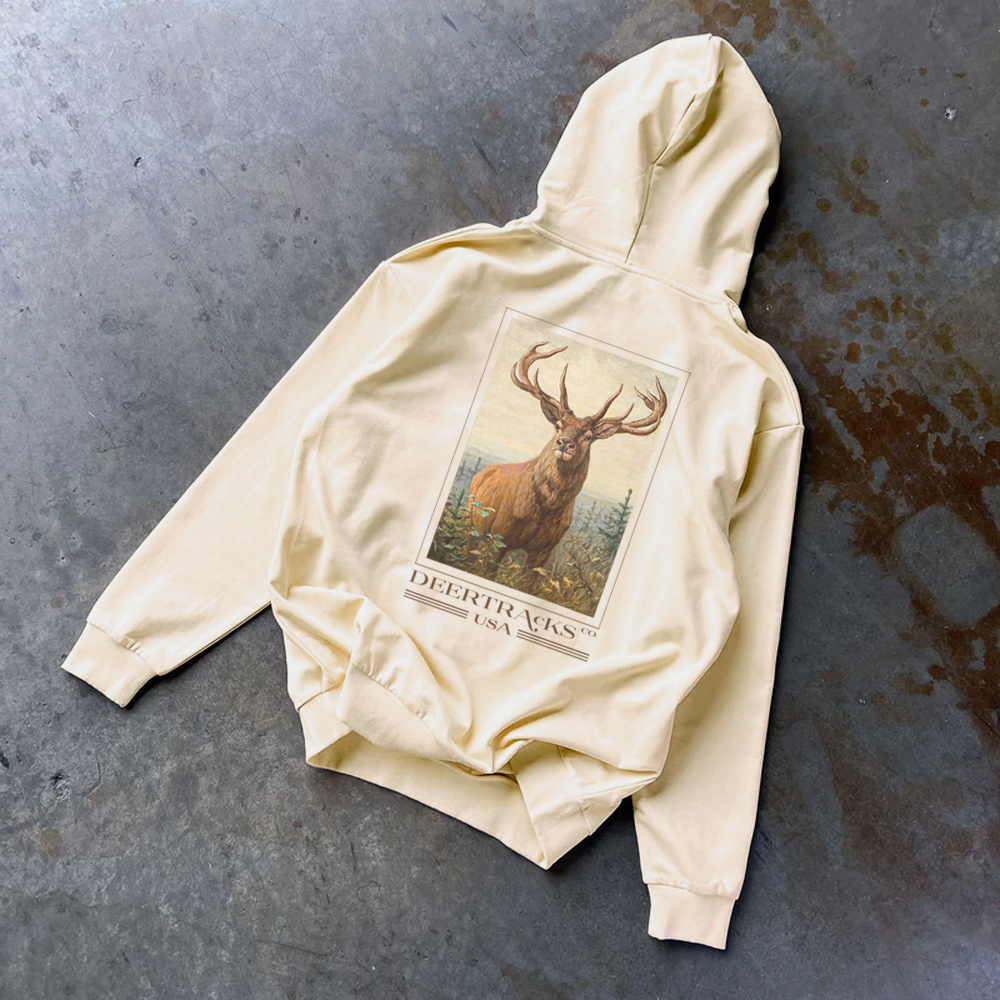 &quot;Nature&quot; Hoodie - Cream